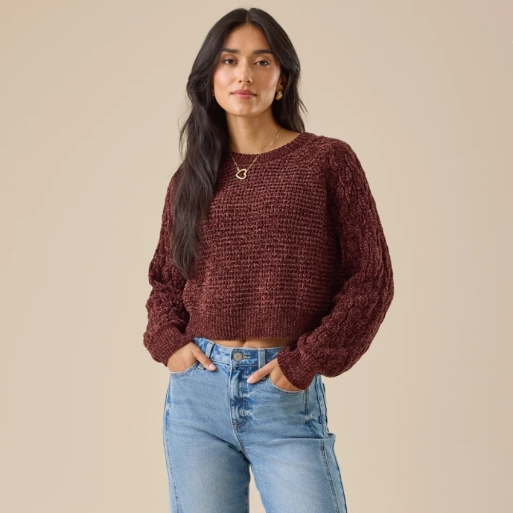 Alter'd State Brown Sweater - Picture 3 of 4